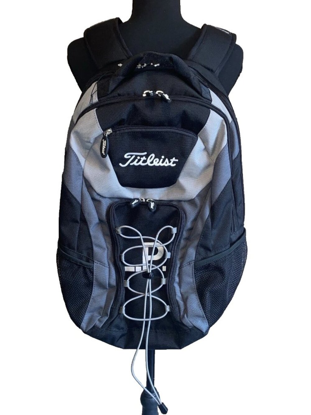 Titleist Players Nylon Backpack Bag Commuter Laptop Travel Golf Black